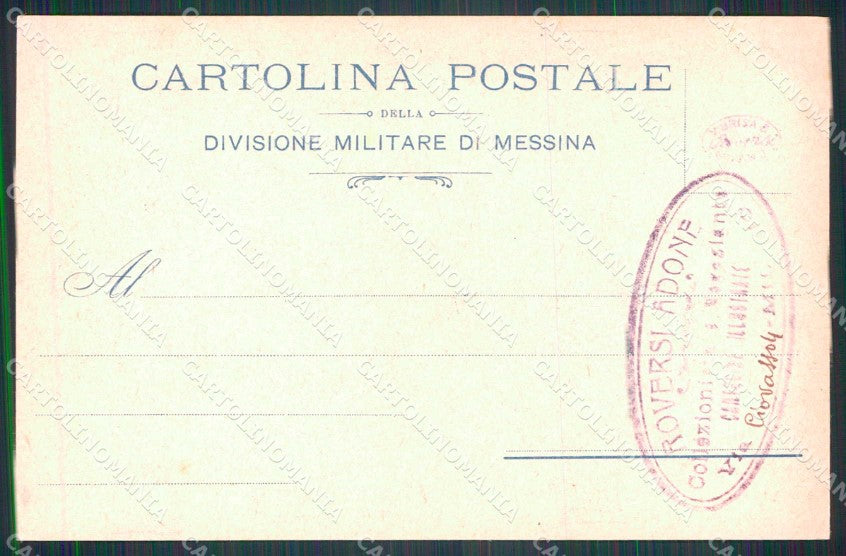 Militari Divisione Militare di Messina cartolina KF4756 – retro