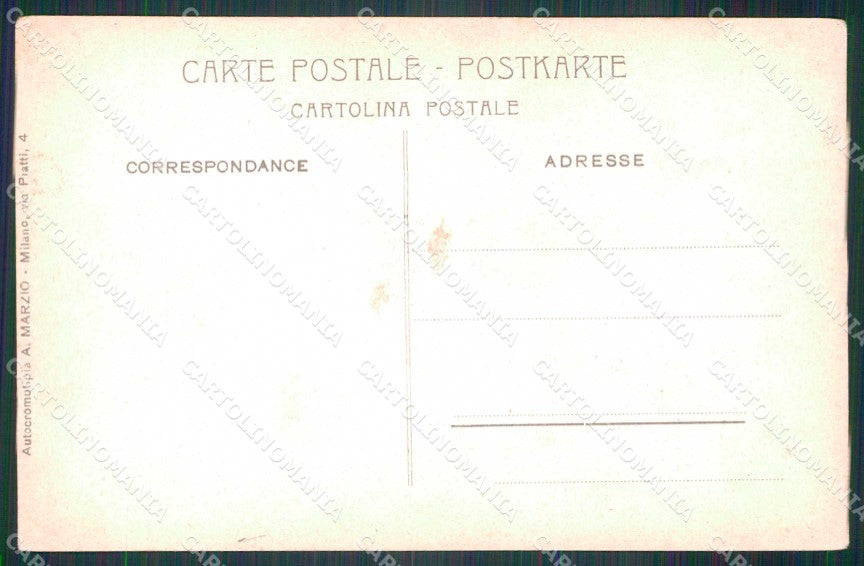 Militari Reggimentali 6° Battaglione Bersaglieri PIEGA cartolina KF4768 – retro