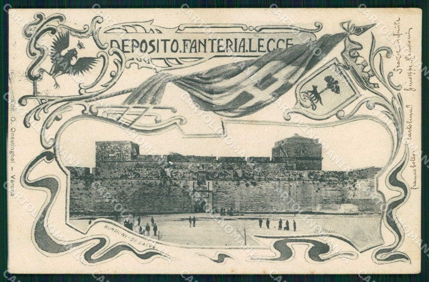 Militari Deposito Fanteria Lecce cartolina KF4769 – fronte