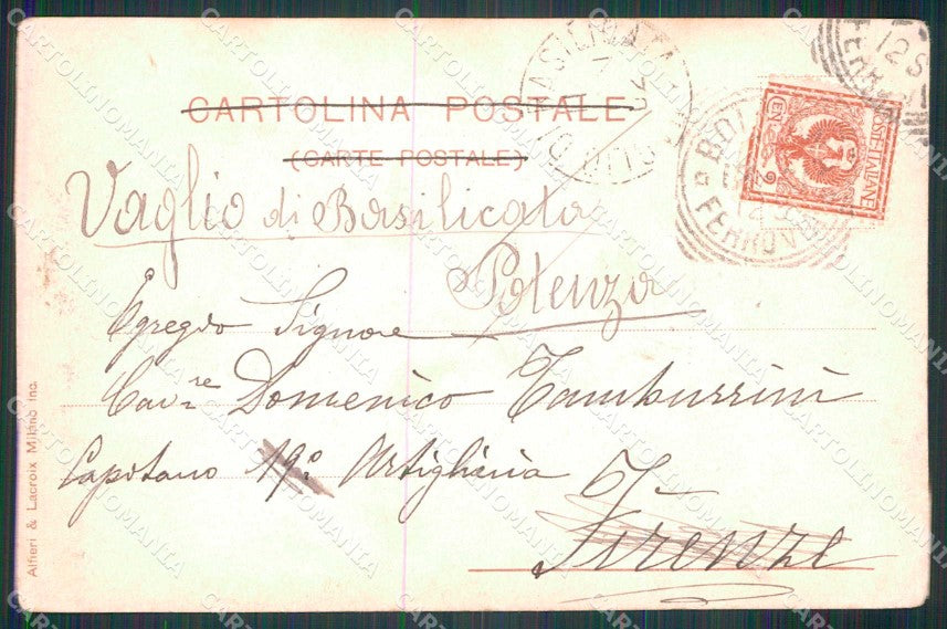 Militari 3° Reggimento Artiglieria 2ª Batteria PIEGHINE cartolina KF4774 – retro
