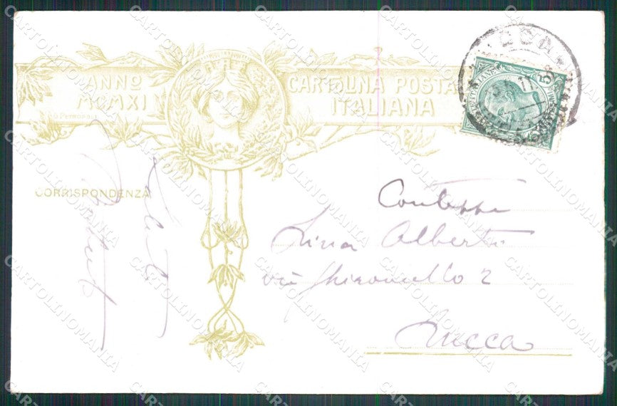 Patriottismo Anniversario Unità Italia PIEGA cartolina KF4796 – retro
