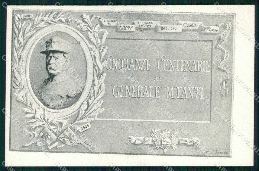 Militari Onoranze Generale Fanti Firenze cartolina KF4798 – fronte