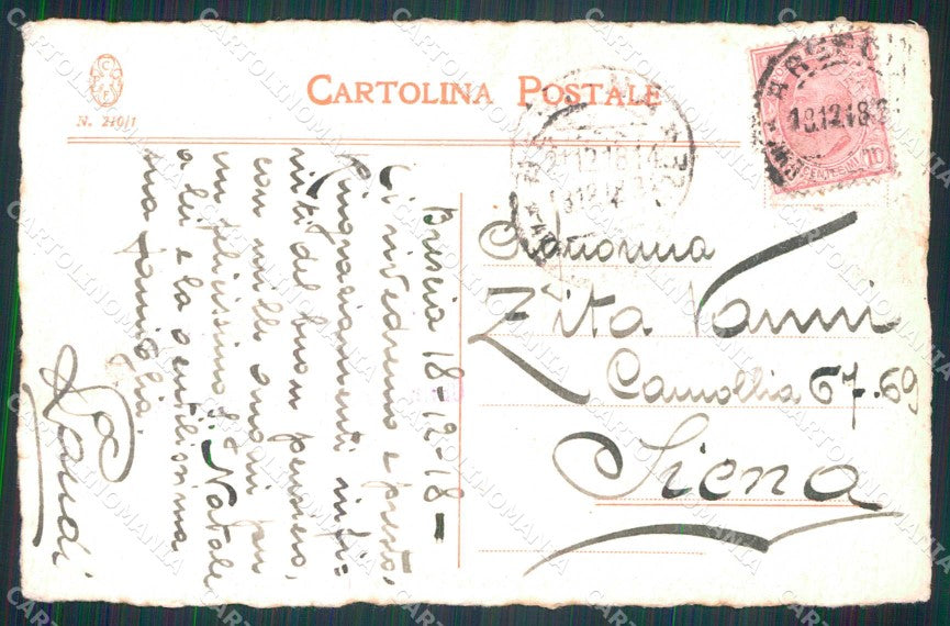 Militari Cavalleggeri di Aquila Gloria o Morte 1918 cartolina KF4814 – retro