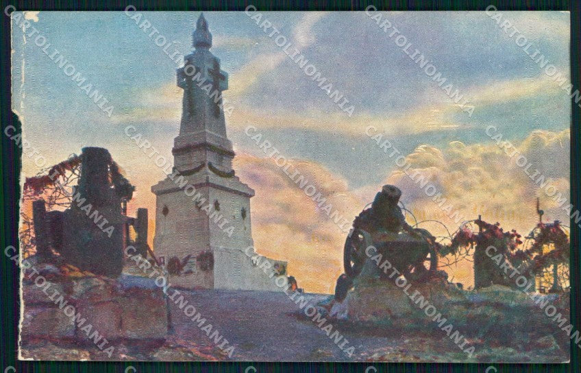 WWI WW1 Patriottismo Ossario Caduti Redipuglia PIEGHE cartolina KF4826 – fronte