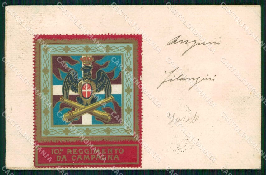 Militari Reggimentali 10° Regg. Artiglieria da Campagna cartolina KF4873 – fronte