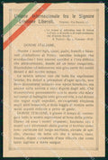 WWI WW1 Patriottismo Tricolore Unione Signore Cristiane Liberali cp KF4906 – fronte