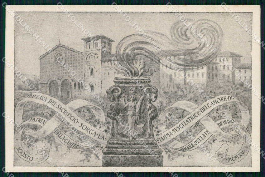 Patriottismo Trento Trieste Assistenza Perugia Monteluce Carmine PIEGA cp KF4922 – fronte