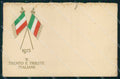 WWI WW1 Patriottismo Trento Trieste Tricolore Seta Flag 1915 cartolina KF4930 – fronte