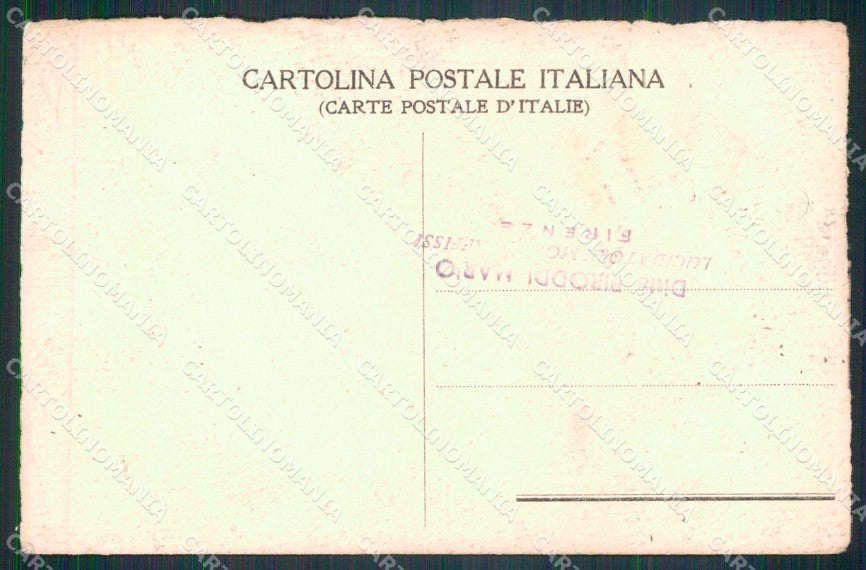 WWI WW1 Patriottismo Trento Trieste Tricolore Seta Flag 1915 cartolina KF4930 – retro