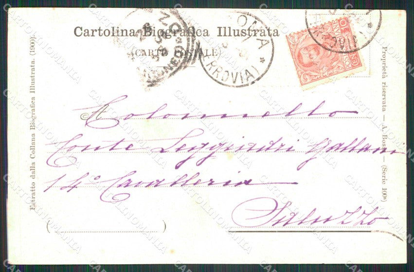 Militari Politica Asinari di San Marzano Conte Alessandro cartolina KF4991 – retro