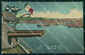 WWI WW1 Patriottismo Tricolore Trieste Bertiglia PIEGATA cartolina KF5012 – fronte