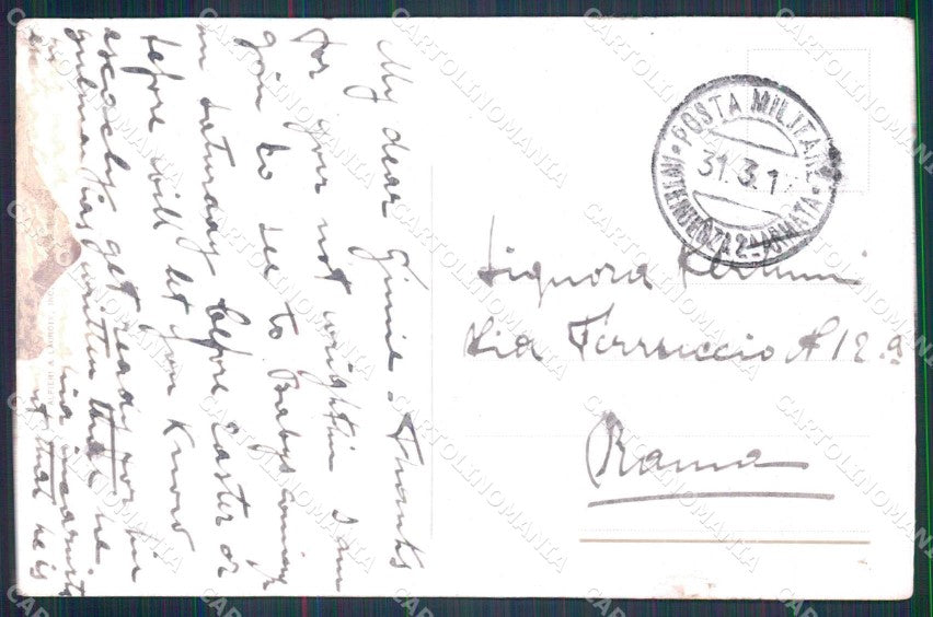 Militari Reggimentali 159° 160° Regg. Fanteria Brigata Milano cartolina KF5040 – retro
