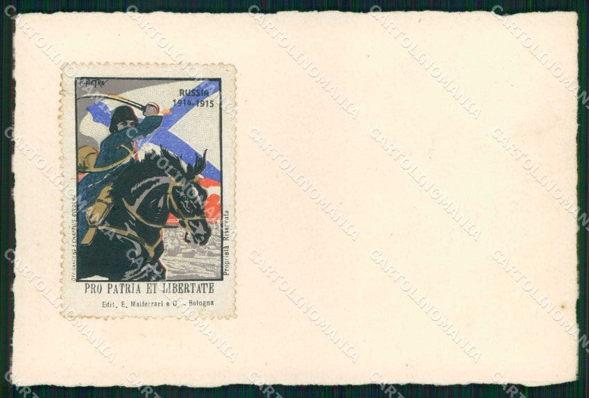 WWI WW1 Patriottismo Russia Pro Patria Pietra cartolina KF5059 – fronte