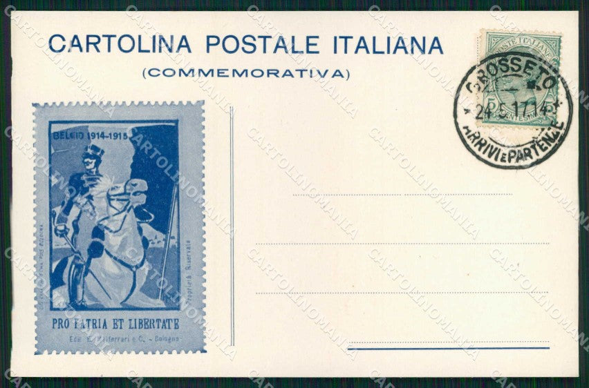 WWI WW1 Patriottismo Pietra Belgio edizione 1917 cartolina KF5065 – fronte