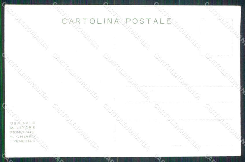 WWI WW1 Militari Ospedale Militare S. Chiara Venezia cartolina KF5074 – retro