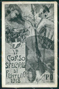 Militari Scuola Modena VI° Corso Speciale Fanteria 1918 ABRASA cartolina KF5081 – fronte