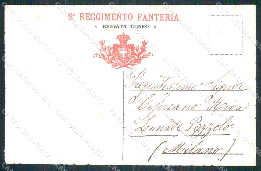 Militari Reggimentali 8° Regg. Fanteria Brigata Cuneo 8° Fucilieri cp KF5084 – retro