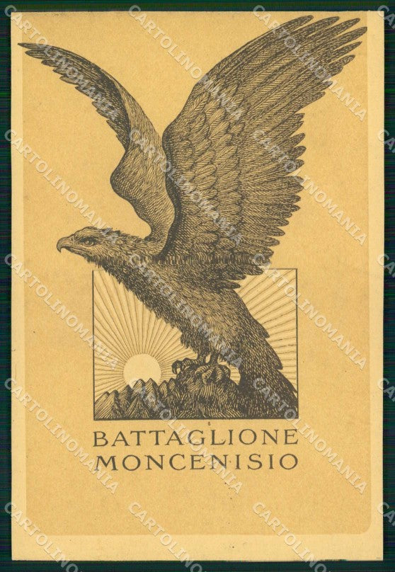 Militari Reggimentali 3° Regg. Alpini Batt. Moncenisio RIFILATA cartolina KF5131 – fronte