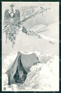 Militari Reggimentali 3° Reggimento Alpini Batt. Exilles Edel cartolina KF5139 – fronte