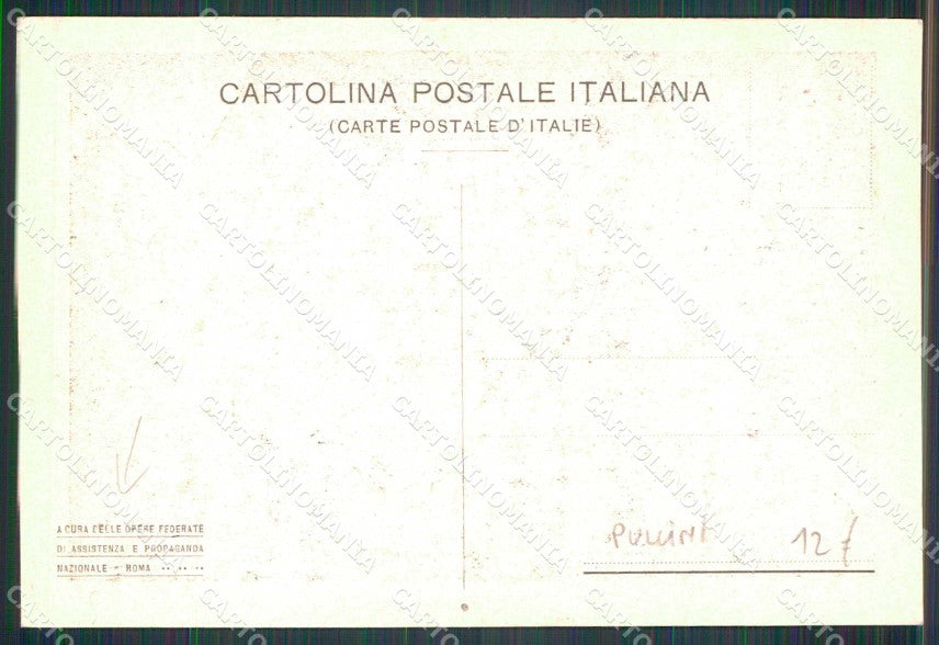 Propaganda Nazionale Alpini Asino Pullini cartolina KF5154 – retro