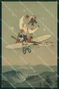 Illustratori Artist Signed Paper Moon Children Dondorf 425 cartolina KF5176 – fronte