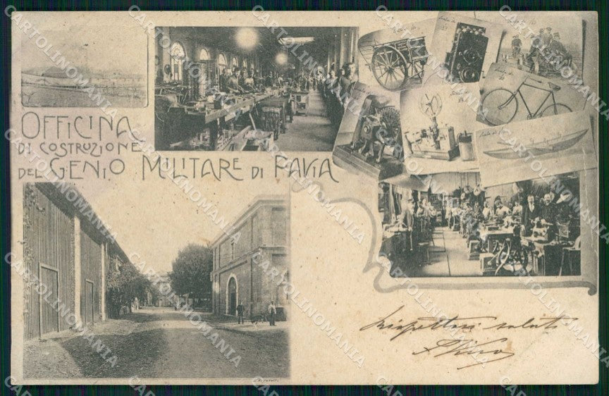 Militari Reggimentali Officina Costruzioni Genio Pavia cartolina KF5182 – fronte
