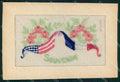WW1 WWI Patriottismo Bandiere Flags Silk America Francia cartolina KF5195 – fronte