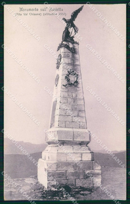 Militari Patriottismo Risorgimento Assietta Val Chisone Genta cartolina KF5217 – fronte