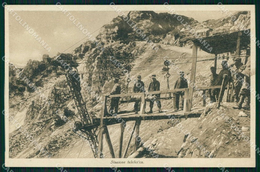 WW1 Militari Zona di Guerra Stazione Teleferica cartolina KF5228 – fronte