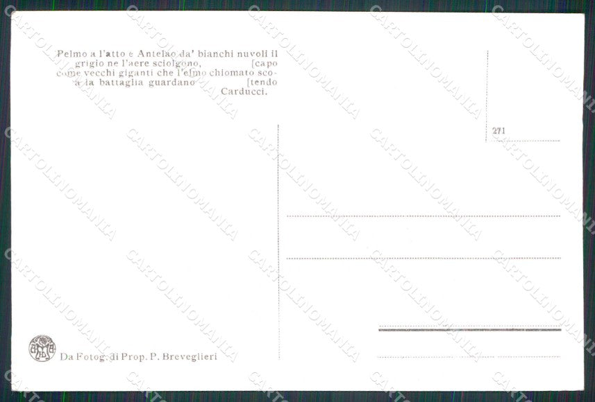 Belluno Selva di Cadore Monte Pelmo Tricolore WW1 Carducci cartolina KF5254 – retro