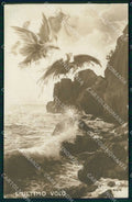 WW1 WWI Patriottismo Bandiera Tricolore Ultimo Volo foto cartolina KF5272 – fronte