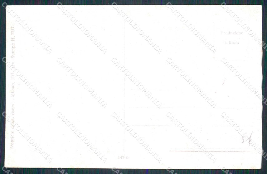 Illustratori Artist Signed WW1 Patriottismo Coppia Simeone ABRASA cp KF5275 – retro
