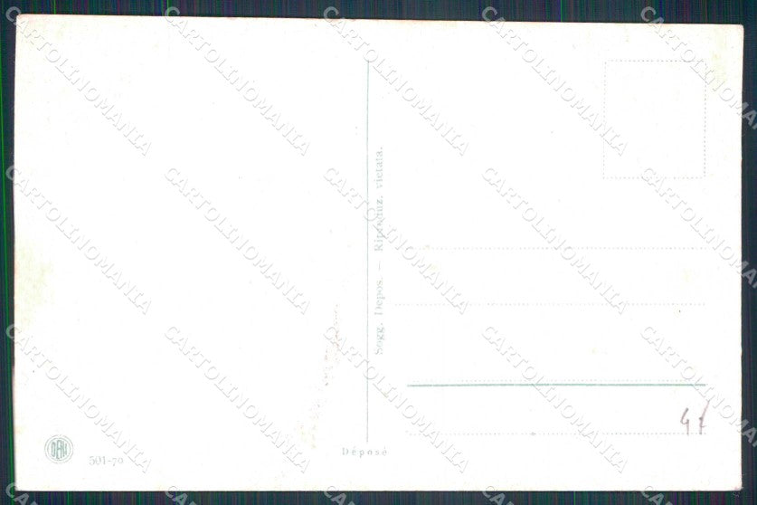 WW1 WWI Militari Patriottismo Tricolore Bandiera Bertiglia ? cartolina KF5286 – retro