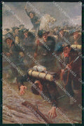 WW1 Militari Bersaglieri Avanti Savoia Campestrini Monte Nero cartolina KF5305 – fronte