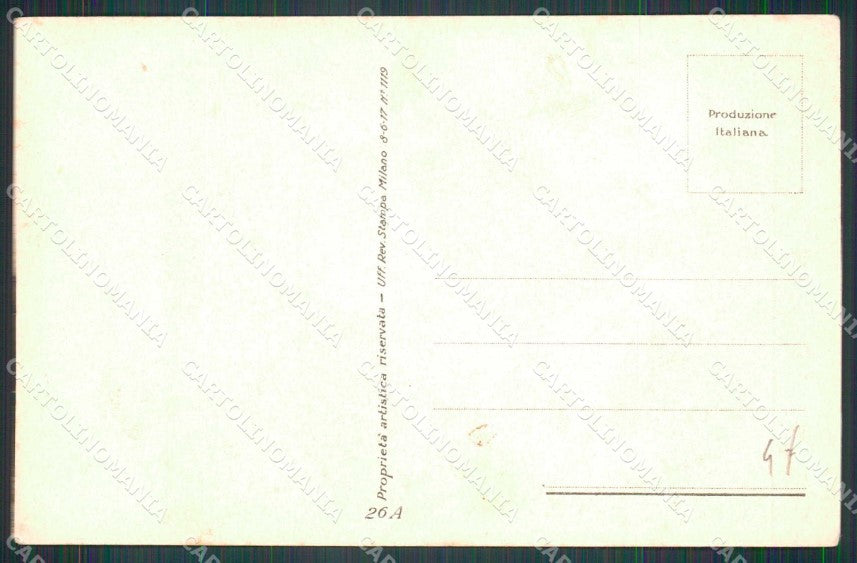 WW1 WWI Militari Coppia Soldato Ritorno Nanni serie 26 cartolina KF5309 – retro