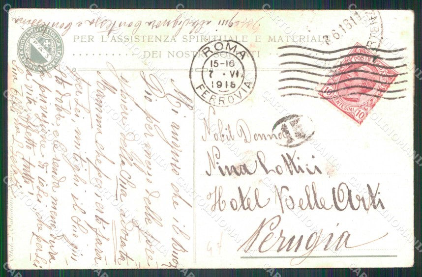 WW1 WWI Militari Assistenza Spirituale Soldati Conti PIEGHINE cartolina KF5336 – retro
