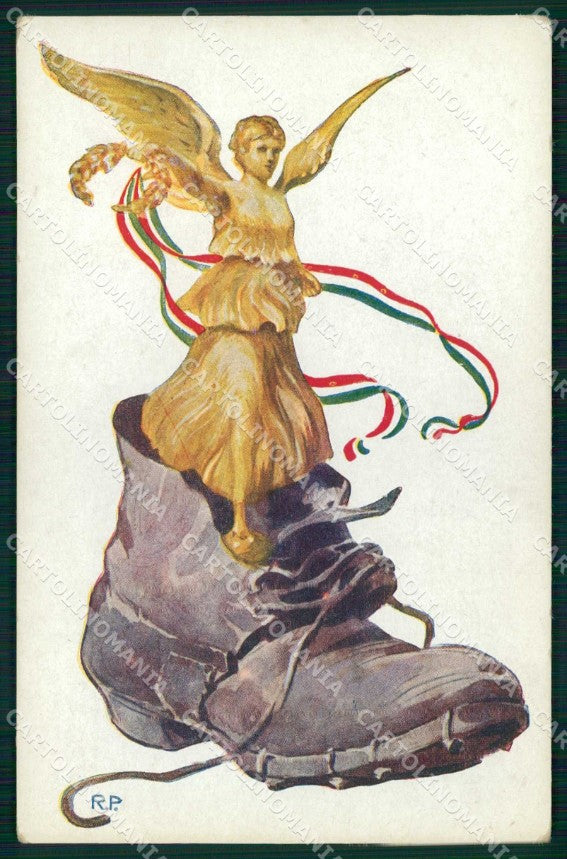 WW1 WWI Militari Comitato Milanese Raccolta Fondi cartolina KF5345 – fronte
