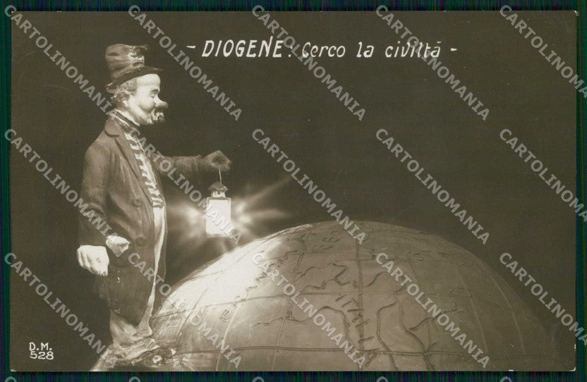 WW1 WWI Militari Propaganda Diogene D M 528 foto cartolina KF5358 – fronte