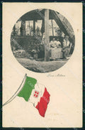 WW1 Militari Patriottismo Soldati Tricolore Forno Brunner cartolina KF5385 – fronte
