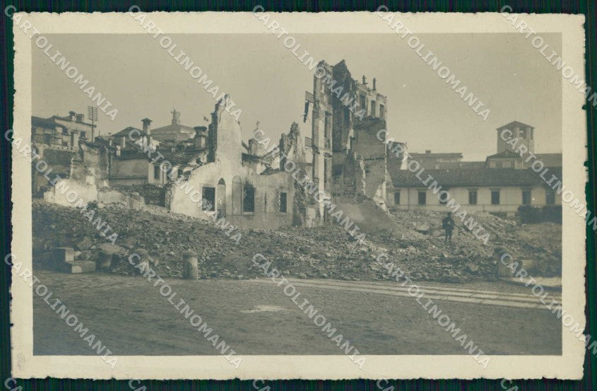 Udine città WW1 Militari Piazza XX Settembre foto cartolina KF5404 – fronte
