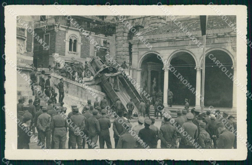Udine città WW1 Militari Piazza Vittorio Emanuele foto cartolina KF5405 – fronte