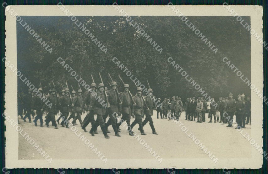 Udine città WW1 Militari Piazza Umberto I foto cartolina KF5411 – fronte