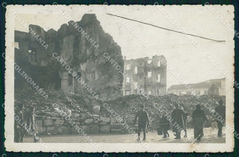 Udine città WW1 Militari Via Paolo Calciani foto cartolina KF5417 – fronte
