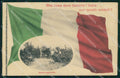 WW1 Militari Patriottismo Tricolore 3° Regg. Artiglieria PIEGHE cartolina KF5427 – fronte