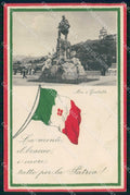 WW1 WWI Militari Patriottismo Torino Garibaldi Pro Patria Genova PIEGA cp KF5433 – fronte