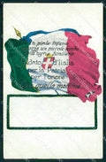 WW1 WWI Militari Patriottismo Tricolore Bandiera ABRASA cartolina KF5449 – fronte