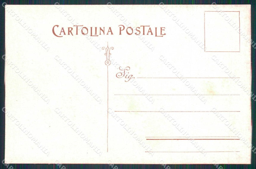 WW1 WWI Patriottismo Tricolore Alleati Flags Dipinta a mano cartolina KF5483 – retro