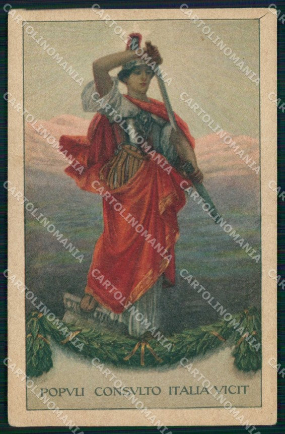 WW1 WWI Patriottismo VI Prestito Nazionale cartolina KF5484 – fronte