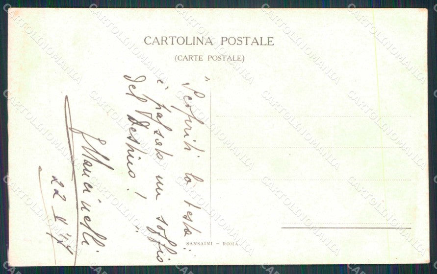 WW1 WWI Militari Patriottismo Pro Mutilati Roma cartolina KF5509 – retro