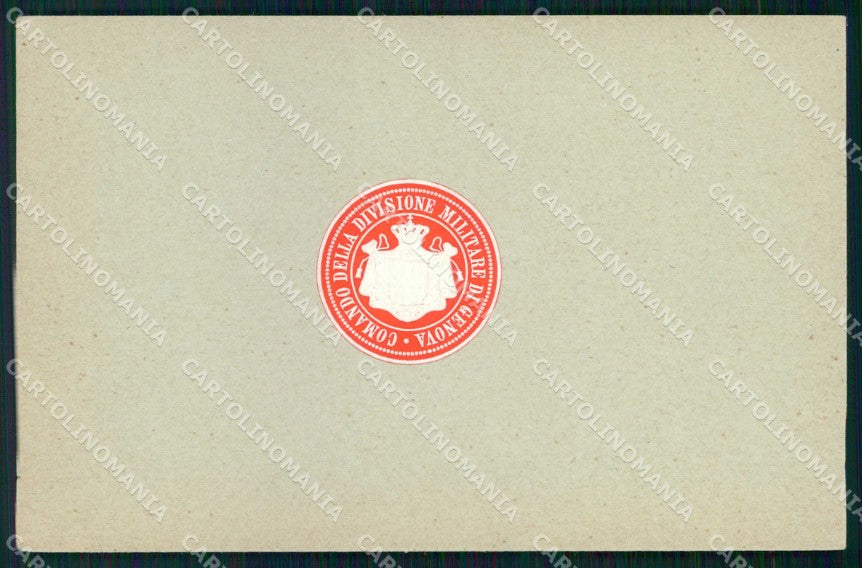 Militari Reggimentali Comando della Divisione Militare Genova cartolina KF5523 – fronte